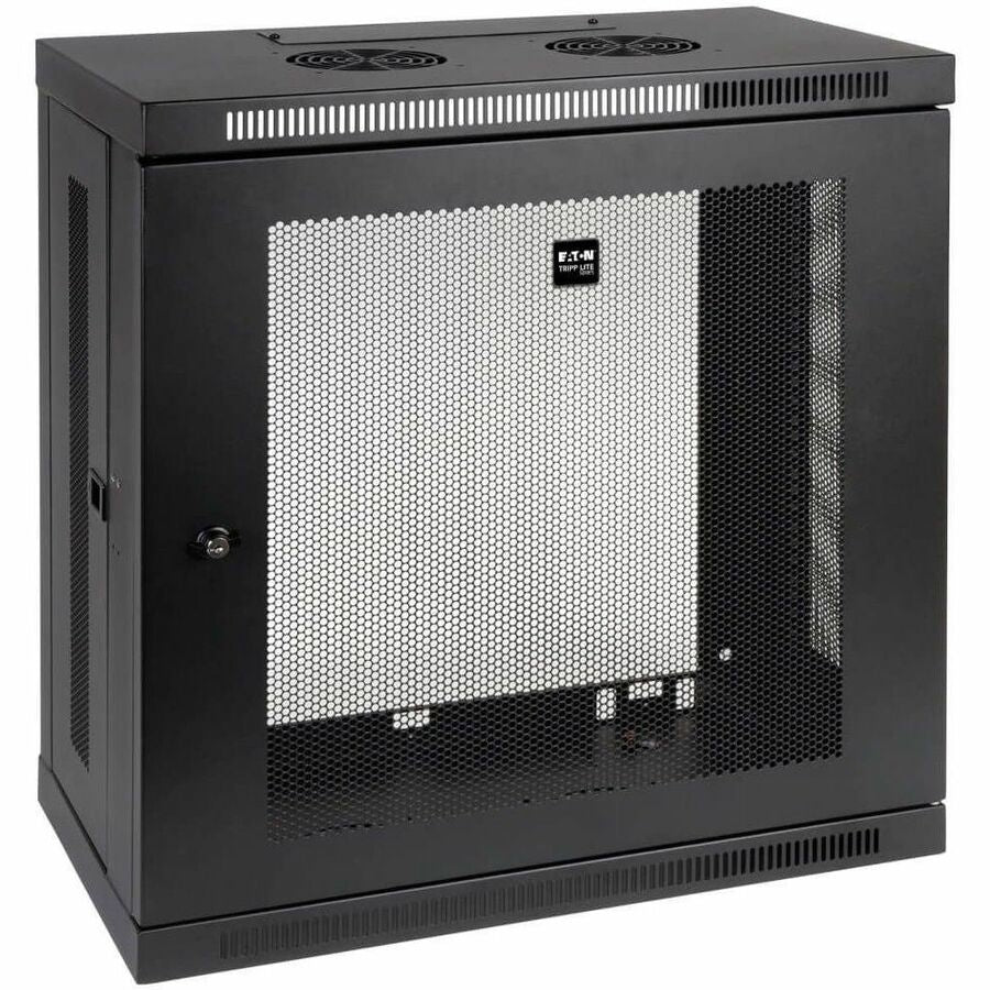 Eaton Tripp Lite Series SmartRack 12U Low-Profile Patch-Depth Wall-Mount Small Rack Enclosure — SRW12U13