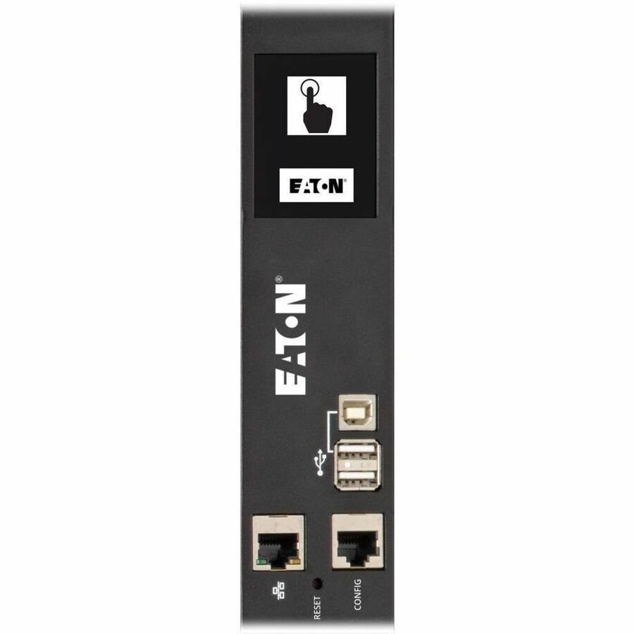 Eaton 10kW 200-240V 3PH Switched PDU, LX Interface, Gigabit, 30 Outlets, L21-30P Input, LCD, 1.8 m Cord, 0U 1.8 m Height, TAA — PDU3EVS6L2130