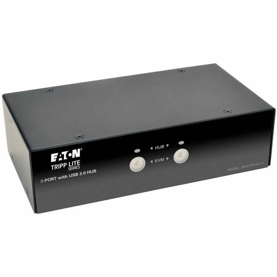 Eaton Tripp Lite Series 2-Port DisplayPort KVM Switch with Audio, Cables and USB 3.0 SuperSpeed Hub — B004-DPUA2-K