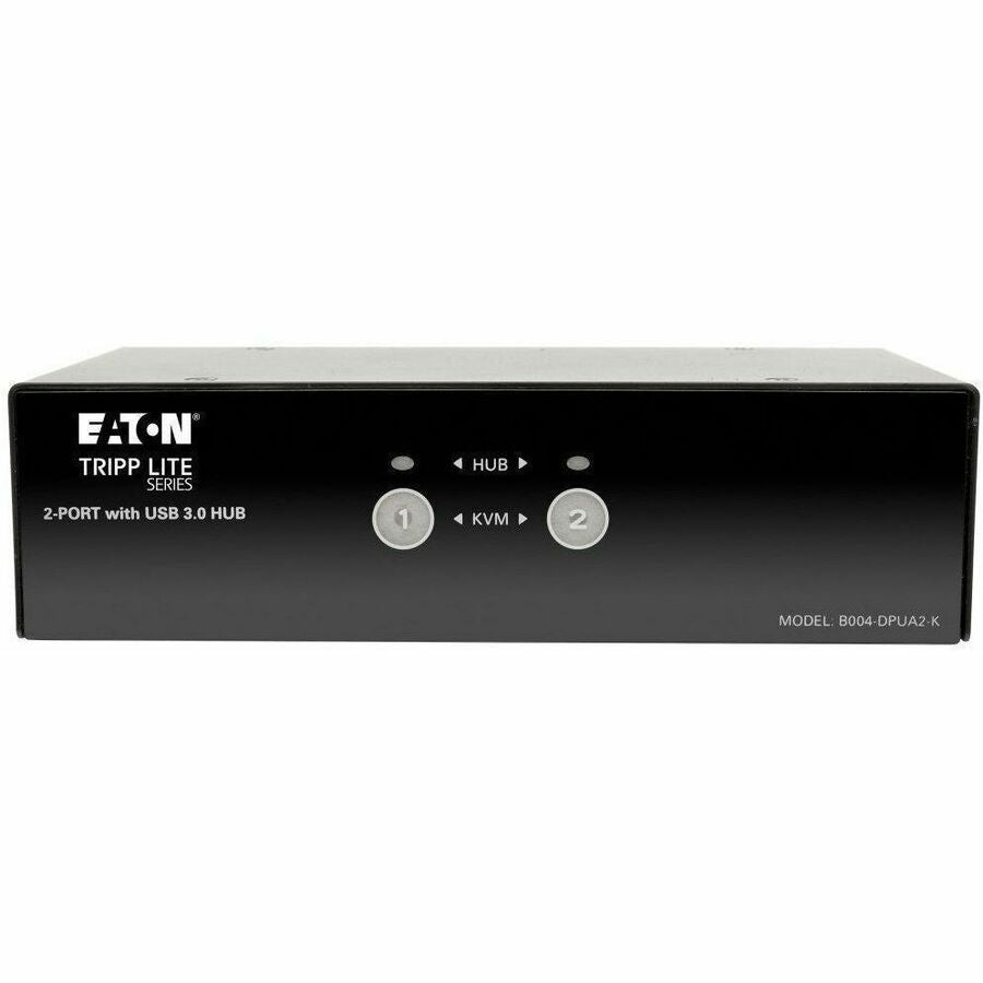 Eaton Tripp Lite Series 2-Port DisplayPort KVM Switch with Audio, Cables and USB 3.0 SuperSpeed Hub — B004-DPUA2-K