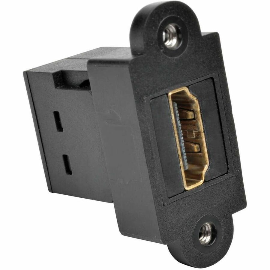 Eaton Tripp Lite Series HDMI All-in-One Keystone/Panel Mount Coupler (F/F), Black, TAA — P164-000-KP-BK