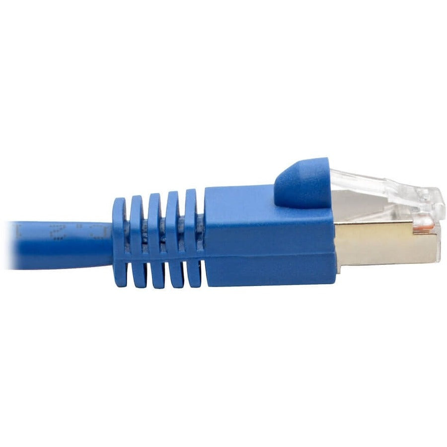 Eaton Tripp Lite Series Cat6a 10G Snagless Shielded STP Ethernet Cable (RJ45 M/M), PoE, Blue, 7 ft. (2.13 m) — N262-007-BL