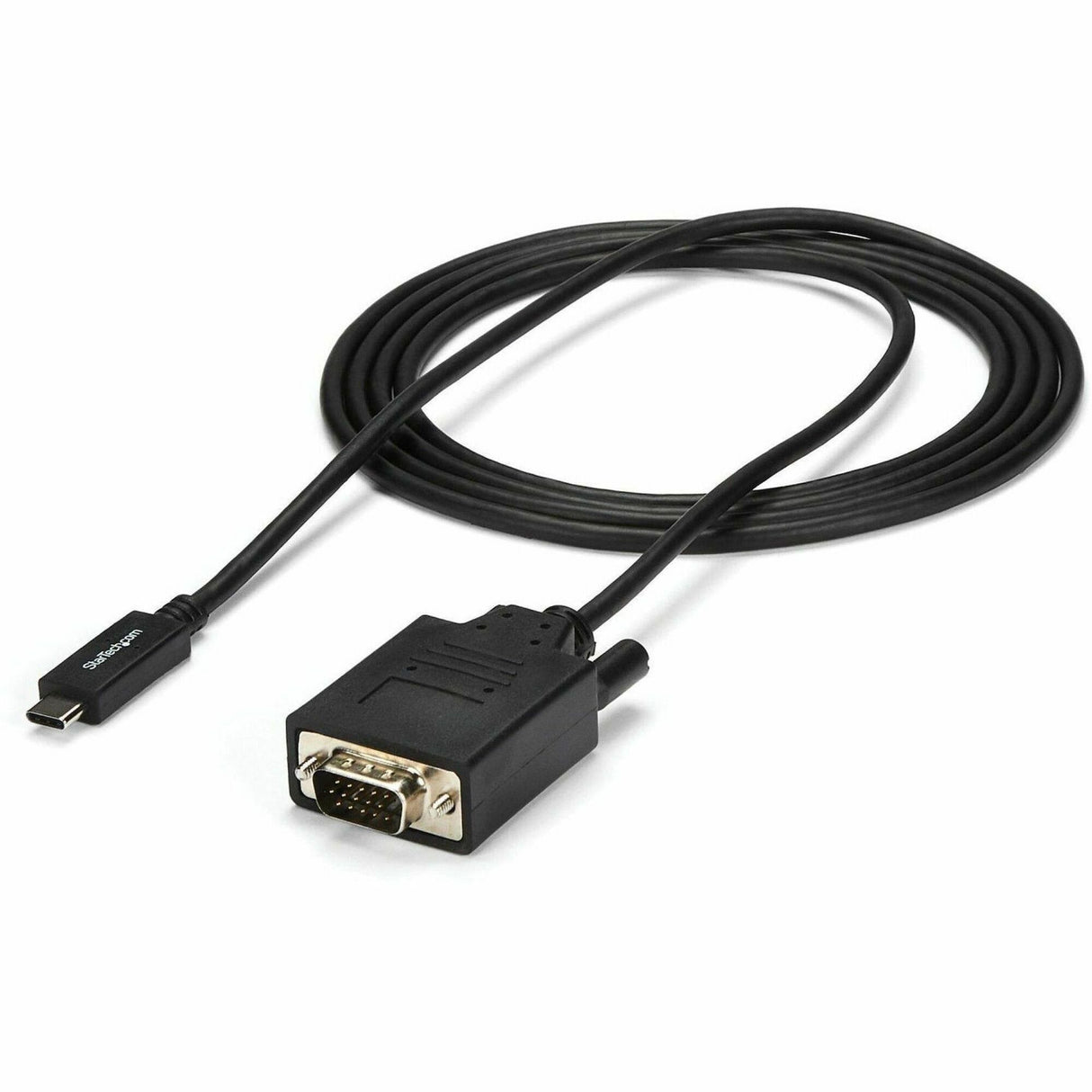 StarTech.com 6ft/2m USB C to VGA Cable - 1920x1200/1080p USB Type C DP Alt Mode to VGA Video Monitor Adapter Cable -Works w/ Thunderbolt 3 — CDP2VGAMM2MB