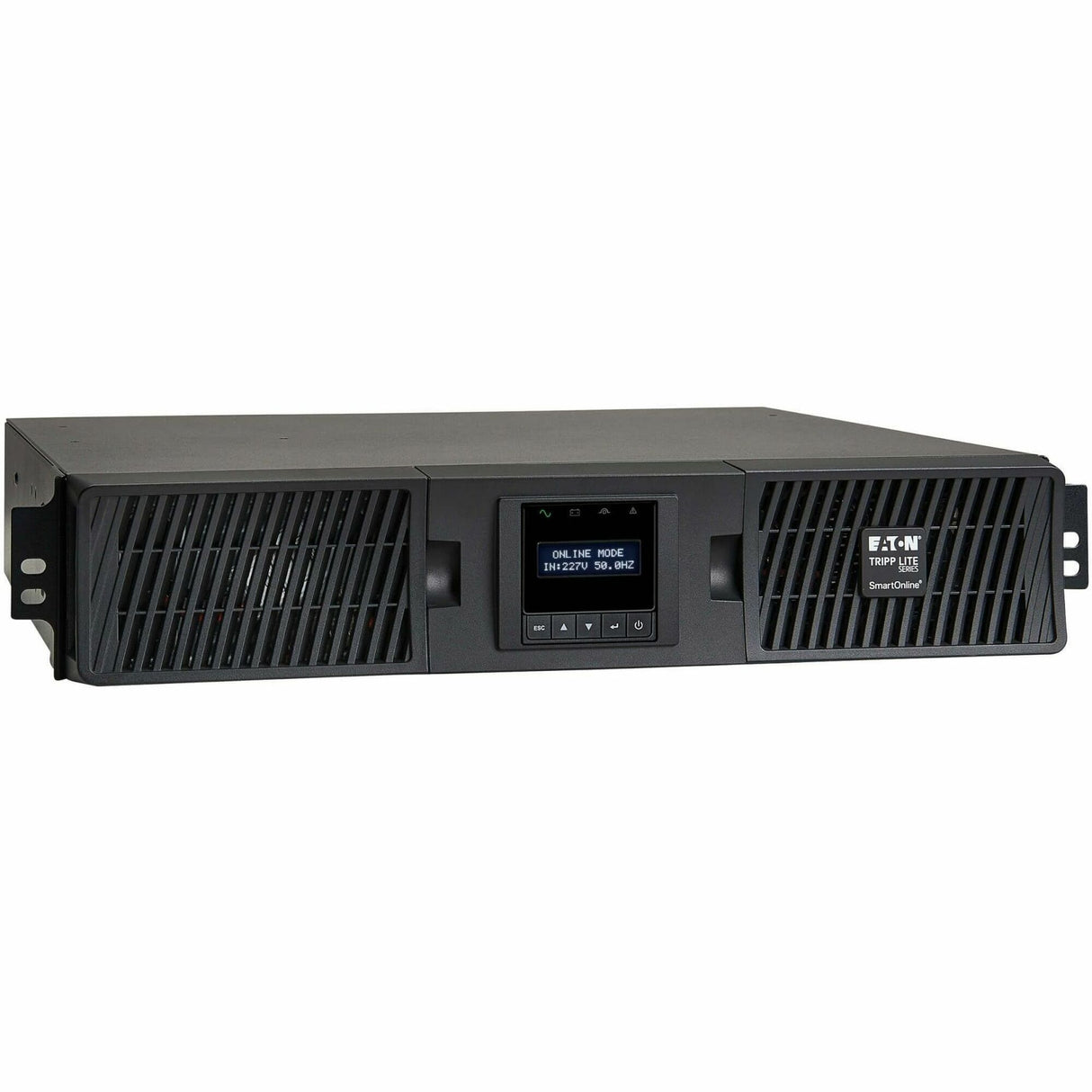 Eaton Tripp Lite Series SmartOnline 3000VA 2700W 208/230V Double-Conversion UPS - 10 Outlets, Extended Run, Network Card Option, LCD, USB, DB9, 2U Rack/Tower — SUINT3000LCD2U