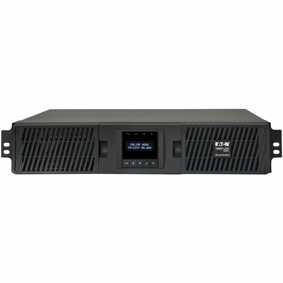 Eaton Tripp Lite Series SmartOnline 3000VA 2700W 208/230V Double-Conversion UPS - 10 Outlets, Extended Run, Network Card Option, LCD, USB, DB9, 2U Rack/Tower — SUINT3000LCD2U