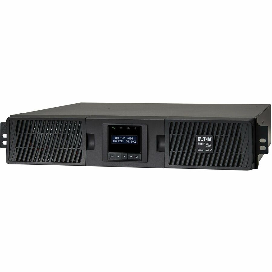 Eaton Tripp Lite Series SmartOnline 3000VA 2700W 208/230V Double-Conversion UPS - 10 Outlets, Extended Run, Network Card Option, LCD, USB, DB9, 2U Rack/Tower — SUINT3000LCD2U