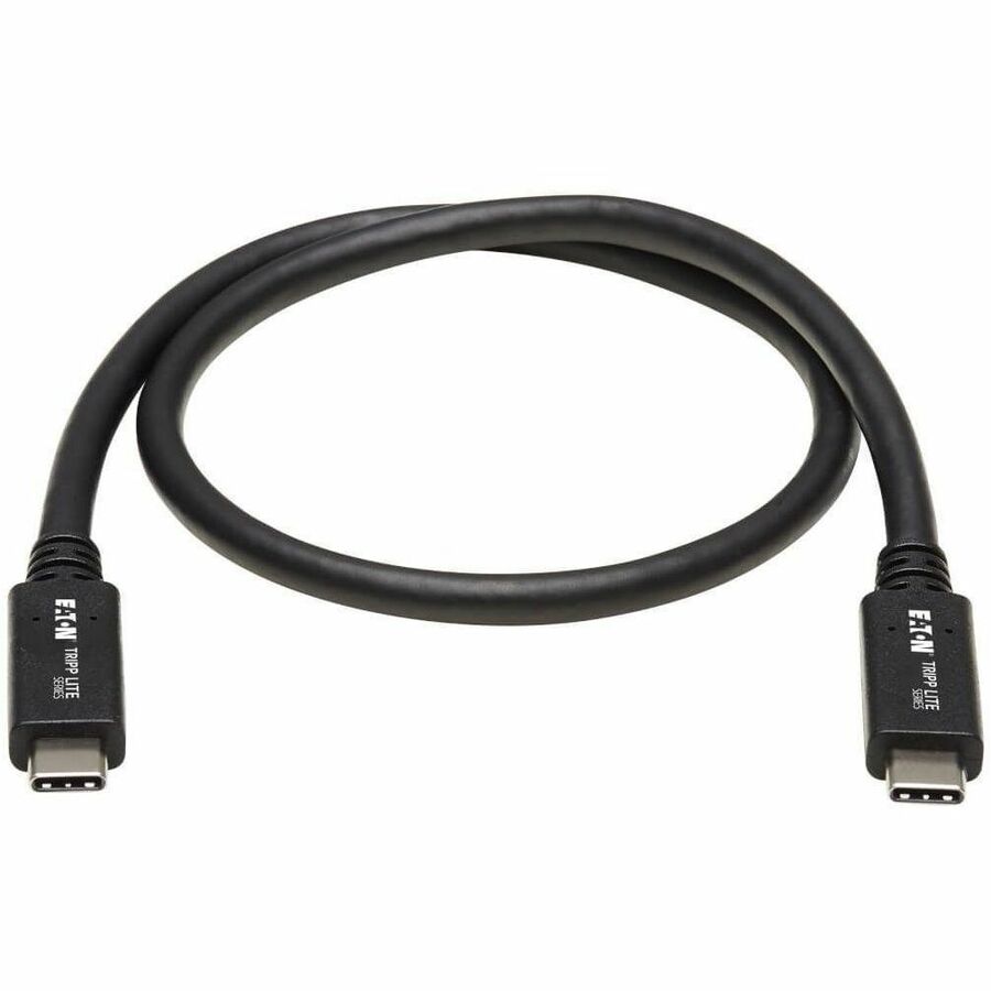 Eaton Tripp Lite Series USB-C Cable (M/M) - USB 3.2, Gen 2 (10 Gbps), 5A (100W) Rating, Thunderbolt 3 Compatible, 20-in. (50.8 cm) — U420-20N-G2-5A