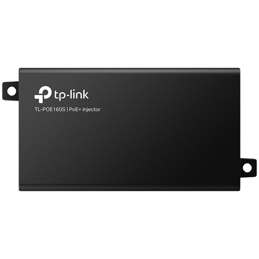 TP-LINK TL-PoE160S - 802.3at/af Gigabit PoE Injector - Non-PoE to PoE Adapter - Supplies PoE (15.4W) or PoE+ (30W) - Plug & Play - Desktop/Wall-Mount - Distance Up to 328 ft. - UL Certified - Black — POE160S
