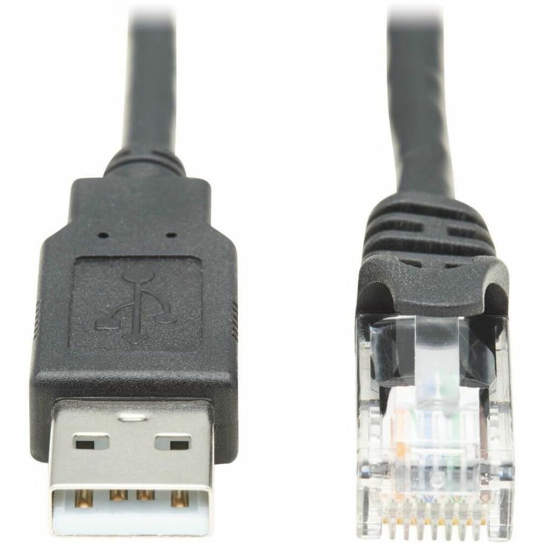 Eaton Tripp Lite Series USB-A to RJ45 Rollover Console Cable (M/M) - Cisco Compatible, 250 Kbps, 6 ft. (1.83 m), Black — U009-006-RJ45-X