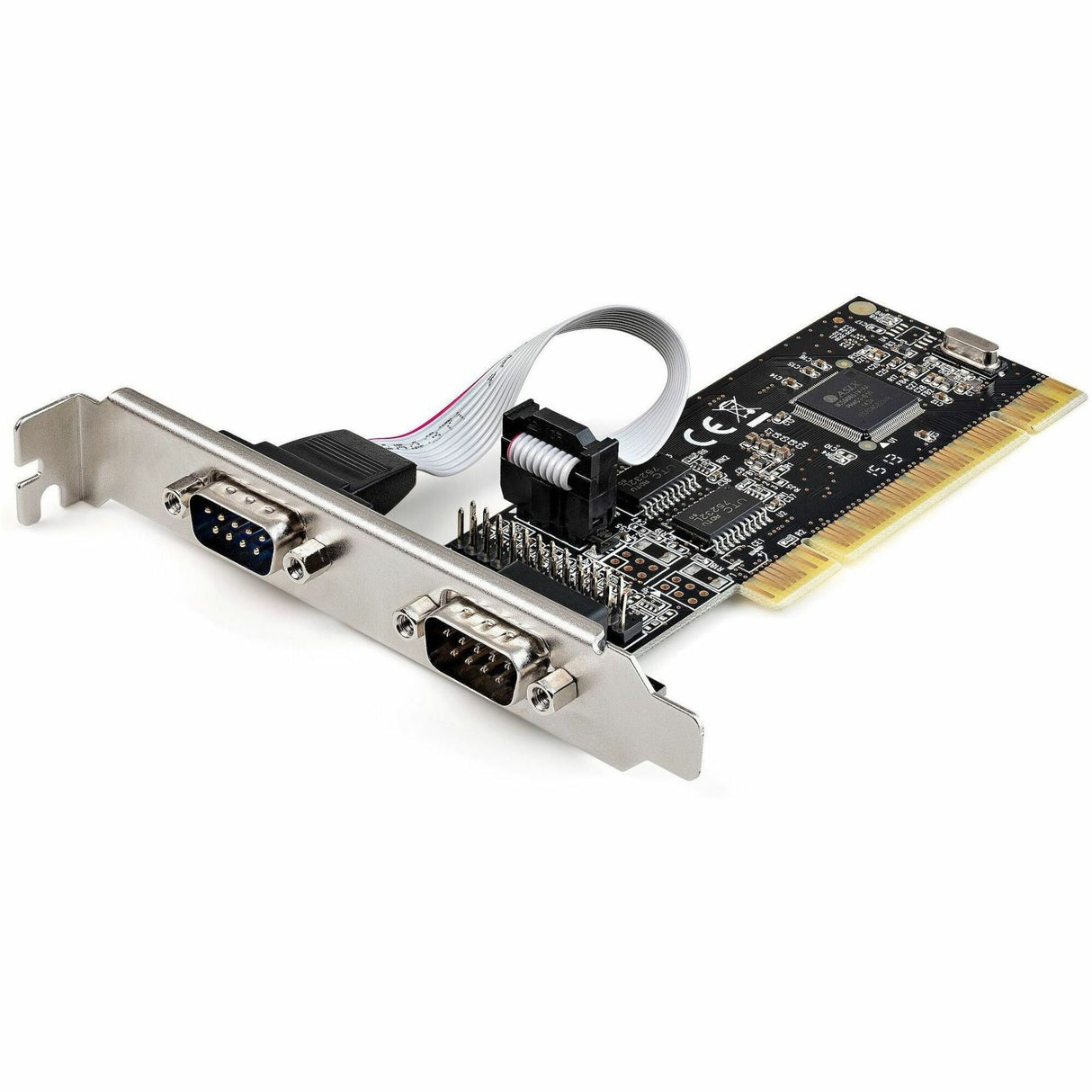 StarTech.com PCI Serial Parallel Combo Card with Dual Serial RS232 Ports (DB9) & 1x Parallel Port (DB25), PCI Adapter Expansion Card — PCI2S1P2