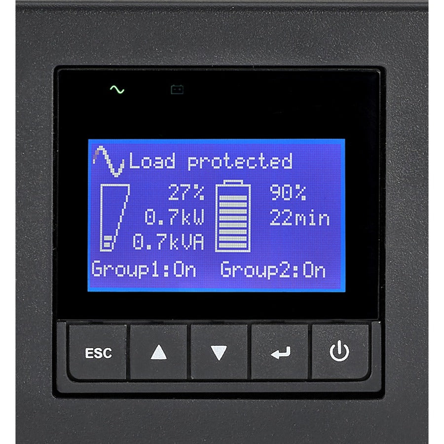 Eaton 9PX 3000VA 2700W 120V Online Double-Conversion UPS - L5-30P, 6x 5-20R, 1 L5-30R, Lithium-ion Battery, Cybersecure Network Card, 2U Rack/Tower — 9PX3000RTN-L
