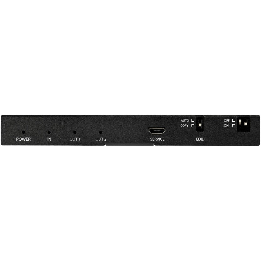 StarTech.com 2-Port HDMI Splitter (1x2), 4K 60Hz UHD HDMI 2.0 Audio Video Splitter w/ Scaler and Audio Extractor, EDID Copy, TV/Projector — ST122HD20S