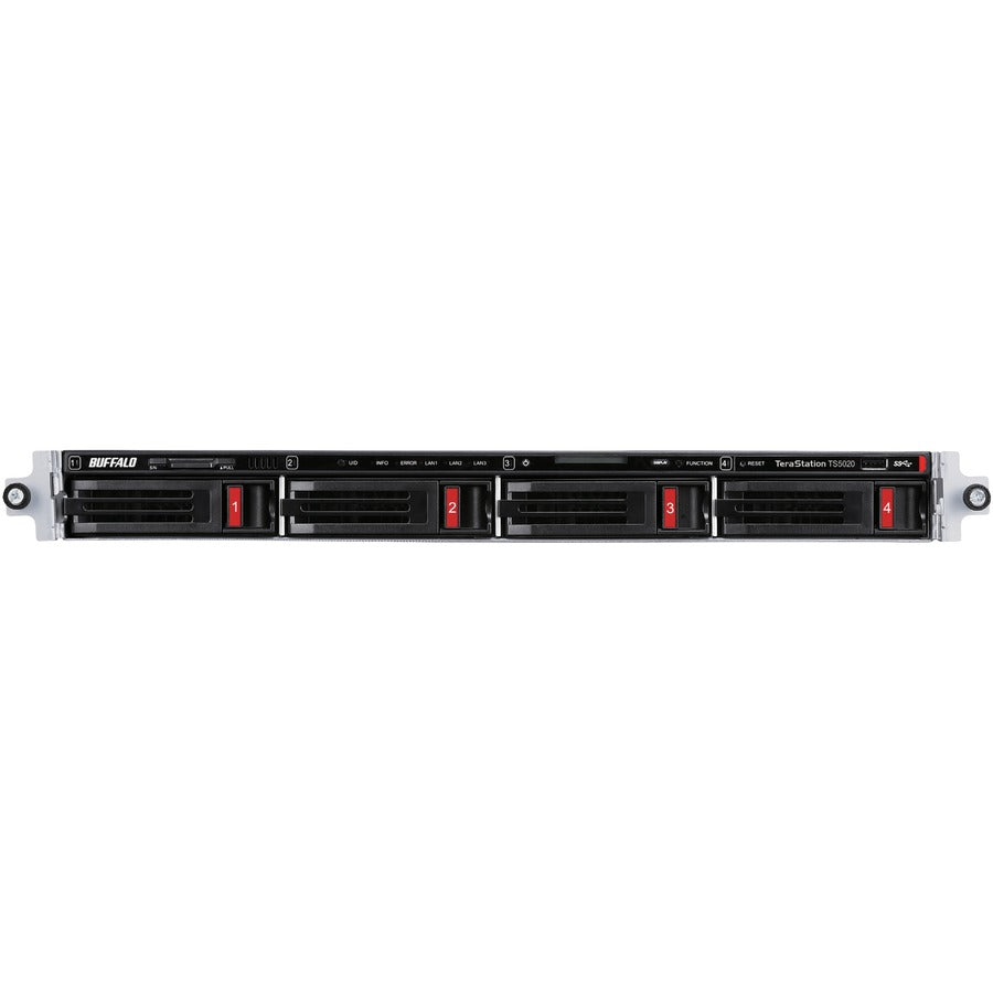 BUFFALO TeraStation 5420RN 4-Bay Secure Business Rackmount NAS 16TB (4x4TB) w/ Hard Drives Included — TS5420RN1604
