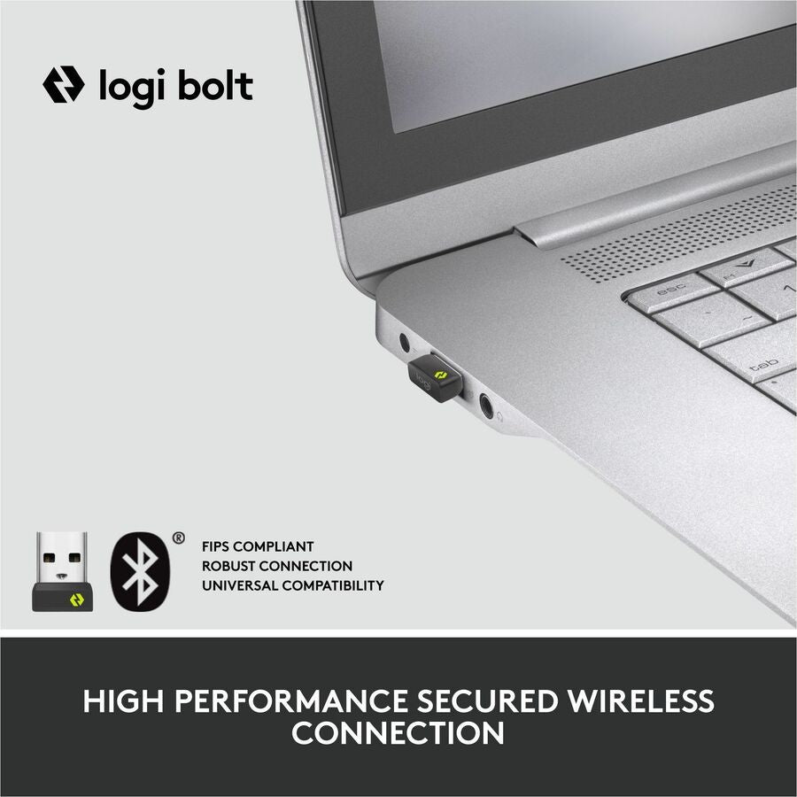 Logitech Lift for Business, Vertical Ergonomic Mouse, Wireless, Bluetooth, Logi Bolt USB, Quiet clicks, Graphite — 910-006491