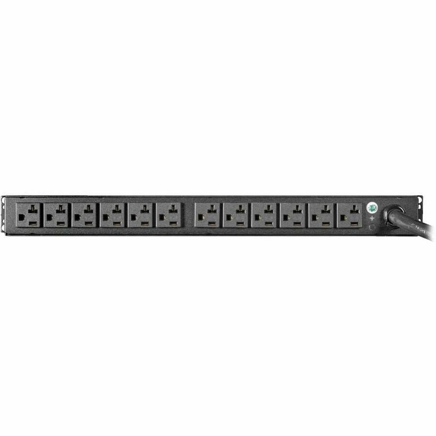 Eaton Tripp Lite Series 2.9kW Single-Phase Basic PDU with ISOBAR Surge Protection, 120V, 3840 Joules, 12 NEMA 5-15/20R Outlets, L5-30P Input, 15 ft. Cord, 1U Rack-Mount, TAA — PDUH30-ISO