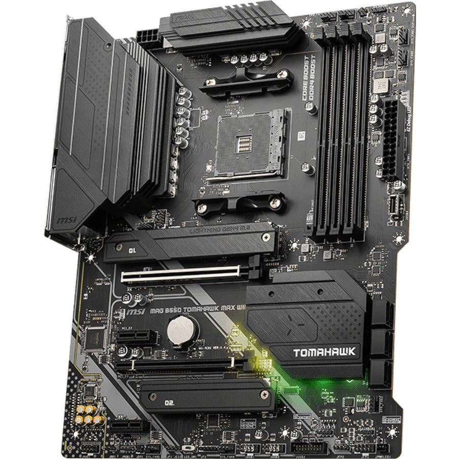 MSI MAG B550 TOMAHAWK MAX WIFI Desktop Motherboard - AMD B550 Chipset - Socket AM4 - ATX — B550TMHWKMWI