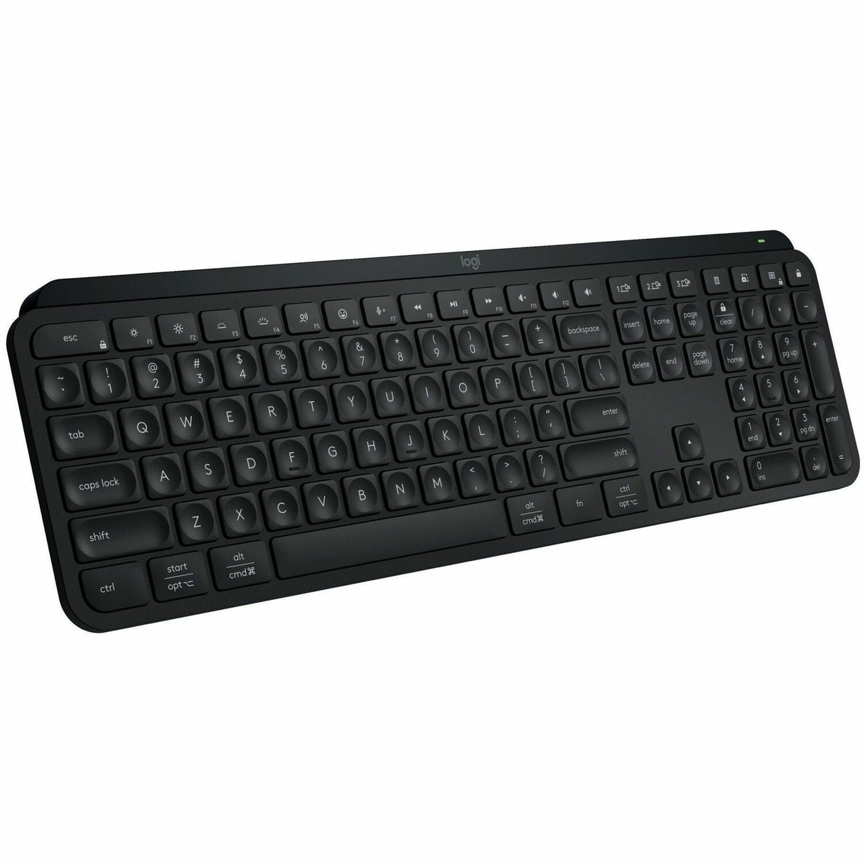 Logitech MX Keys S Wireless Keyboard, Low Profile, Fluid Precise Quiet Typing, USB C Rechargeable, Black — 920-011406