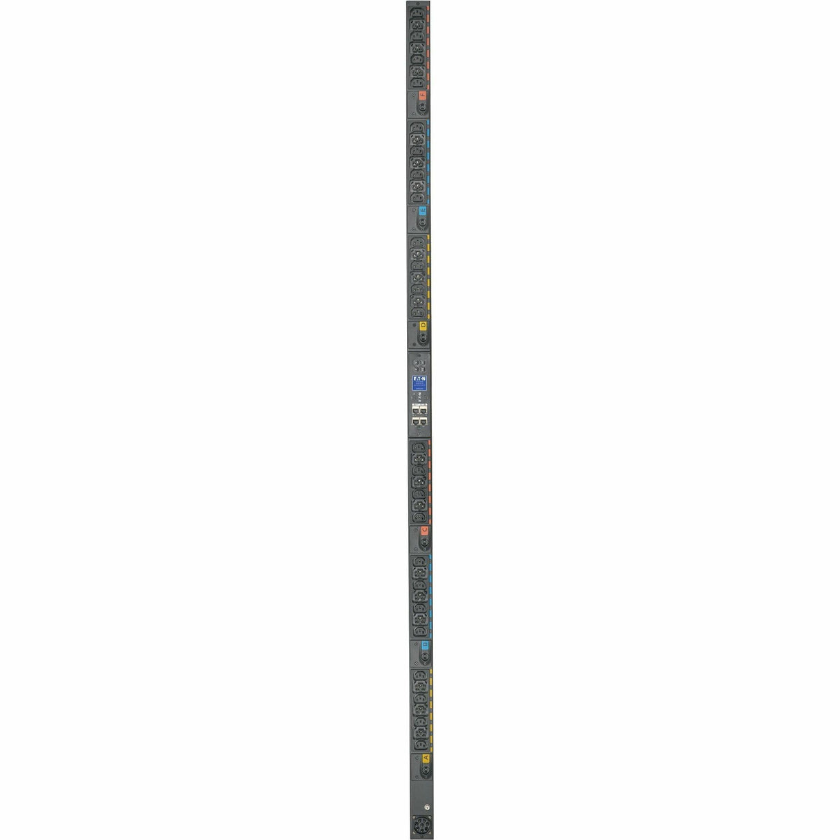 Eaton Universal-Input Metered PDU G4, 208V and 415/240V, 42 Outlets, Input Cable Sold Separately, 72-Inch 0U Vertical — EVMIGU23X
