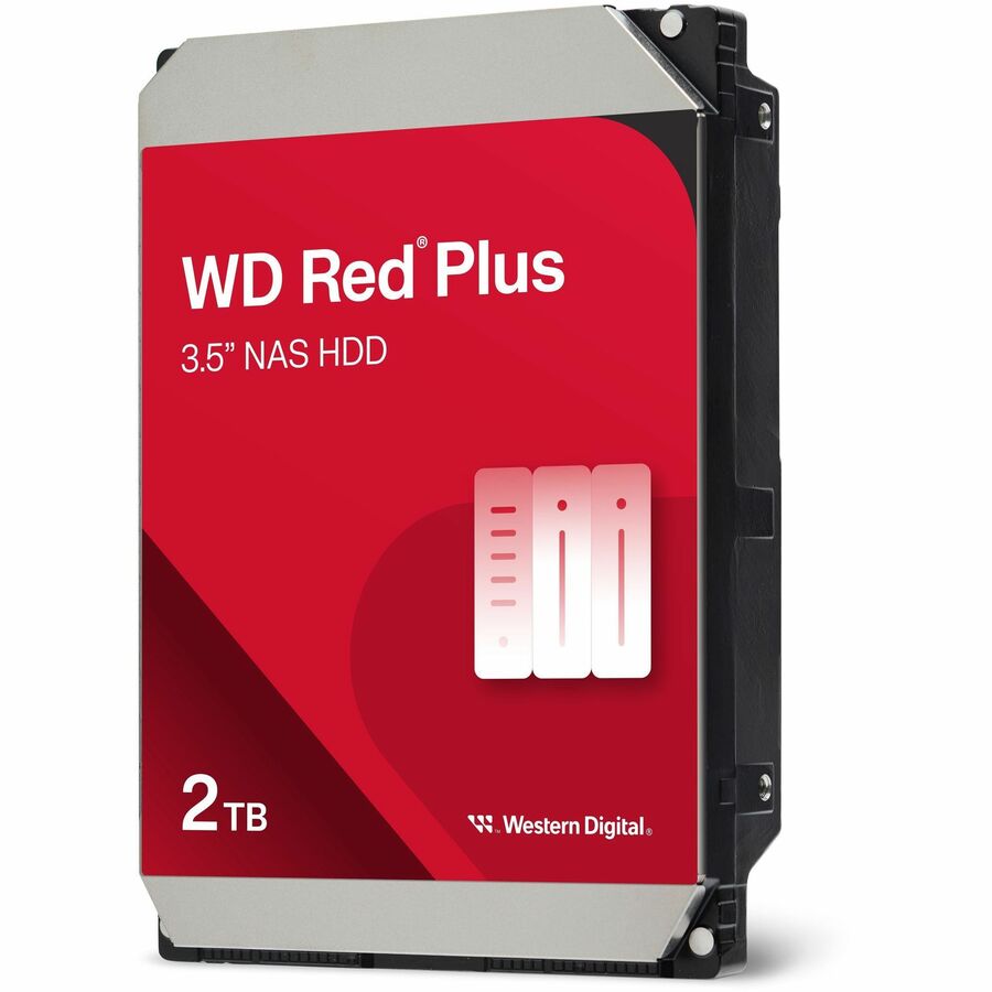WD Red Plus WD20EFPX 2 TB Hard Drive - 3.5" Internal - SATA (SATA/600) — WD20EFPX