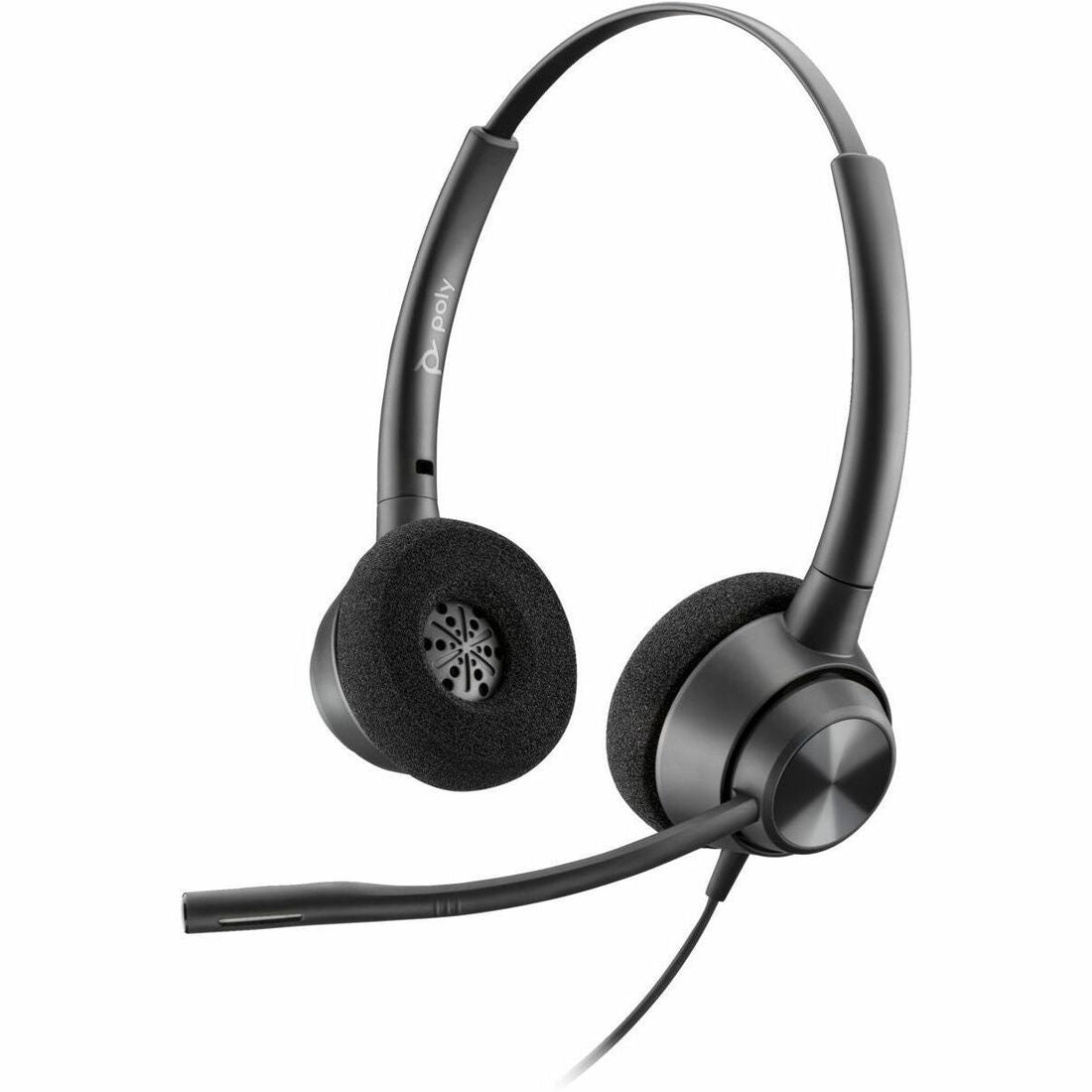 Poly EncorePro 320 with Quick Disconnect Binaural Headset TAA — 77T26AA