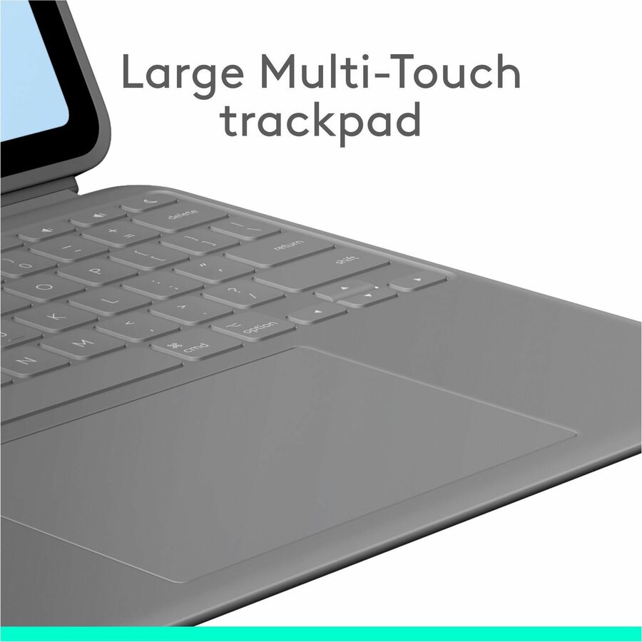 Logitech Combo Touch iPad Air 13-inch (M2 & M3)(2024 & 2025) Keyboard Case - Detachable backlit keyboard, Oxford Grey — 920-012608