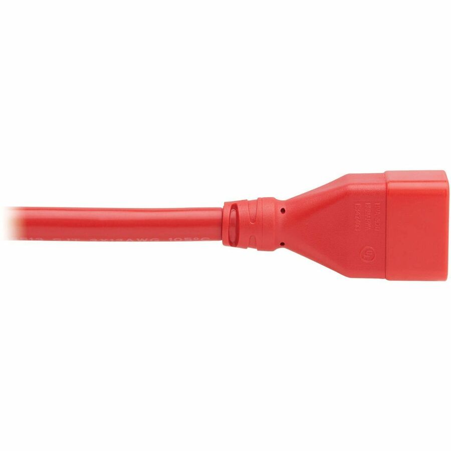 Eaton Tripp Lite Series Power Extension Cord, C20 to C19 - Heavy-Duty, 20A, 250V, 12 AWG, 2 ft. (0.6 m), Red — P036-002-ARD