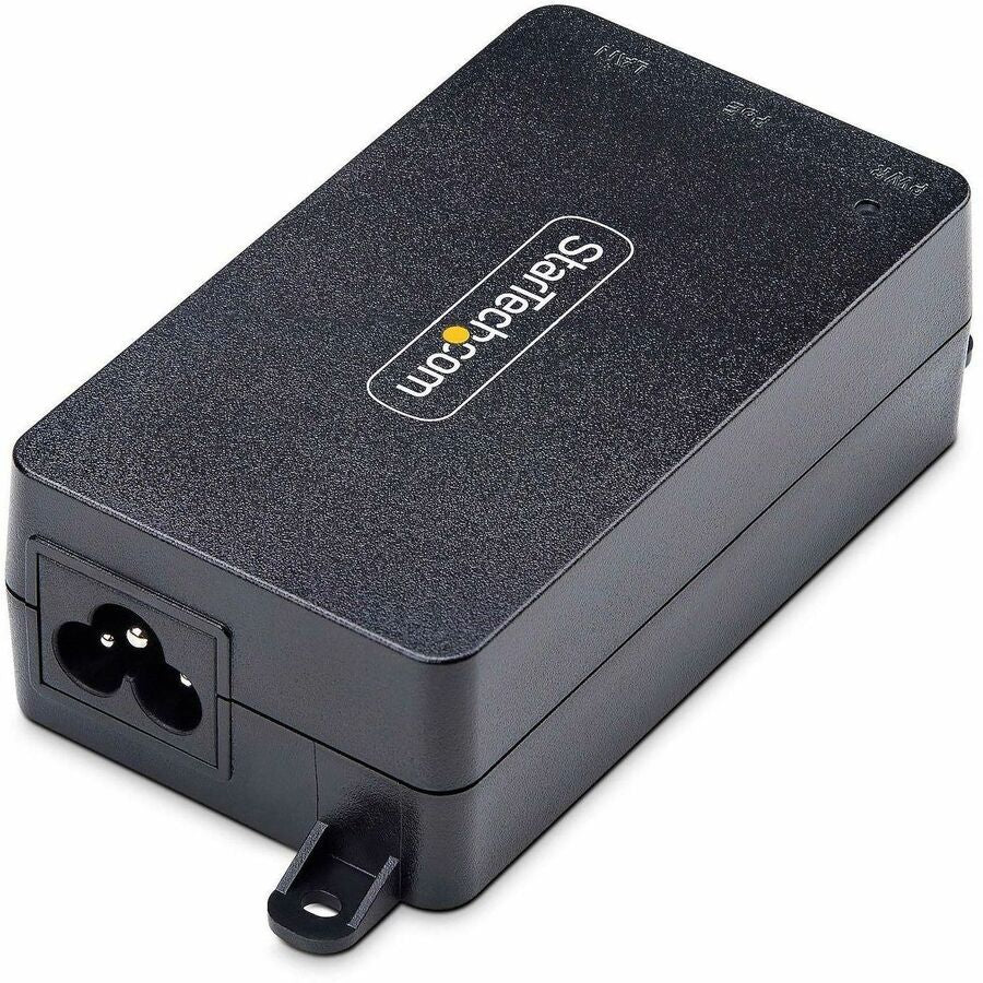 StarTech.com 1-Port 2.5GbE PoE+ Injector, Multi-Gigabit 10M/100M/1G/2.5G Ethernet, Midspan PoE/PoE+ (802.3af/802.3at), 30W, Unmanaged — AF212C-POE-INJECTOR
