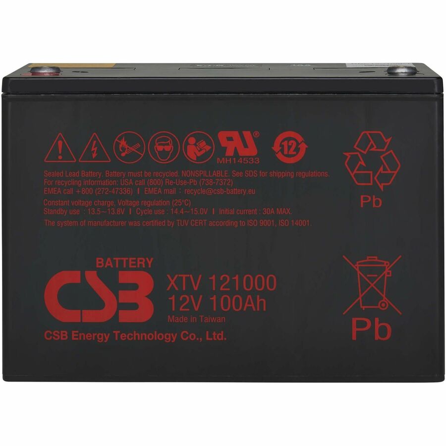 Eaton Tripp Lite Series External 12V DC 100AH Battery Module for 120V AC Extreme Temperature Network UPS, TAA — RBC12V100ET