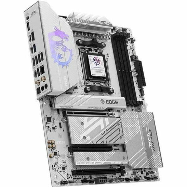 MSI MPG B850 EDGE TI WIFI Gaming Desktop Motherboard - AMD B850 Chipset - Socket AM5 - ATX — MPGB850EDGETIWIFI
