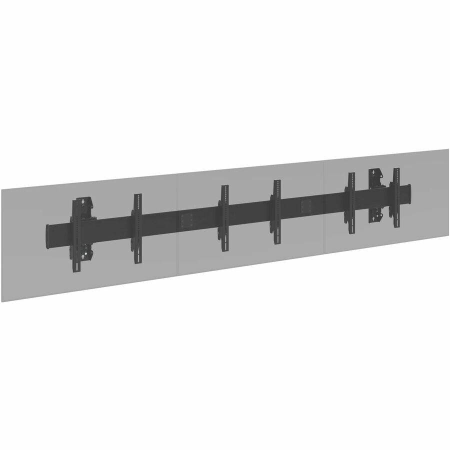 Chief Fusion Large 3x1 Modular Menu Board Wall Mount - For Displays 40-55" - Black — LWM3X1UM