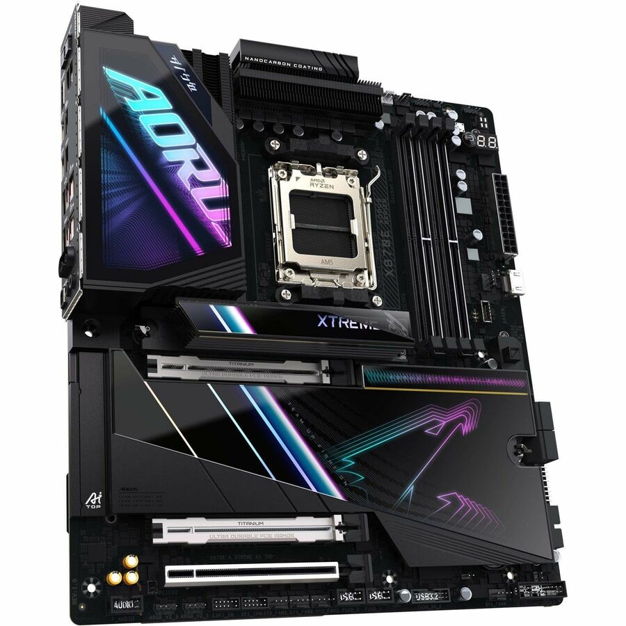 Aorus Ultra Durable X870E AORUS XTREME AI TOP Gaming Desktop Motherboard - AMD X870E Chipset - Socket AM5 - Extended ATX — X870E A XTREME AI TOP