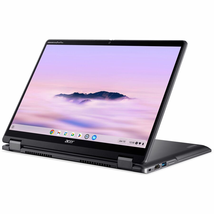 Acer Chromebook Plus Spin 514 CPE594-1N CPE594-1N-5551 14" Touchscreen Convertible 2 in 1 Chromebook - WUXGA - Intel Core 5 120U - 16 GB - 256 GB SSD - English (US) Keyboard - Iron — NX.JJ5AA.002