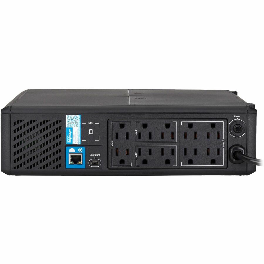 Eaton Tripp Lite Series 1000VA 750W 120V Line-Interactive Pure Sine Wave Cloud-Connected UPS with Remote Monitoring - 10 NEMA 5-15R Outlets (Surge and Battery Backup), LCD, 5-15P Plug, Tower — SMART1000PSRTNC