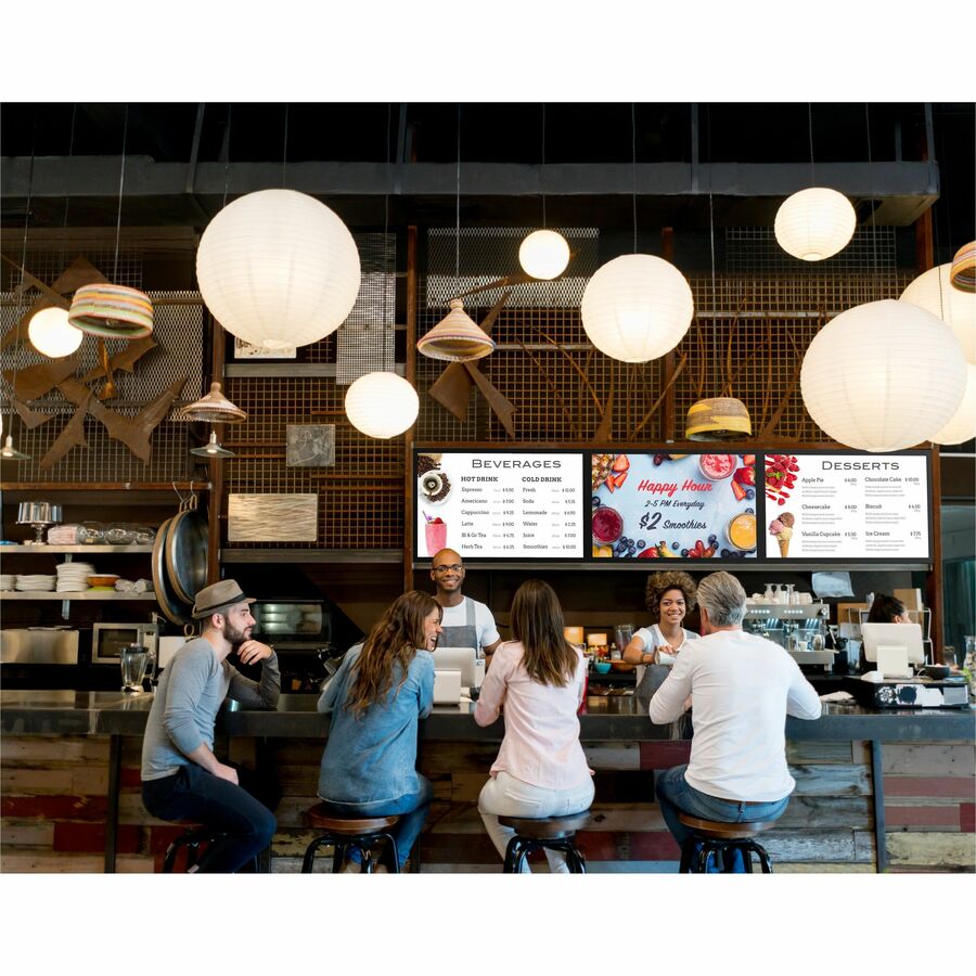 Peerless-AV® SmartMount® Digital Menu Board Mount with Height and Depth Adjustment-Landscape For 40" to 42" Displays — DS-MBZ642L