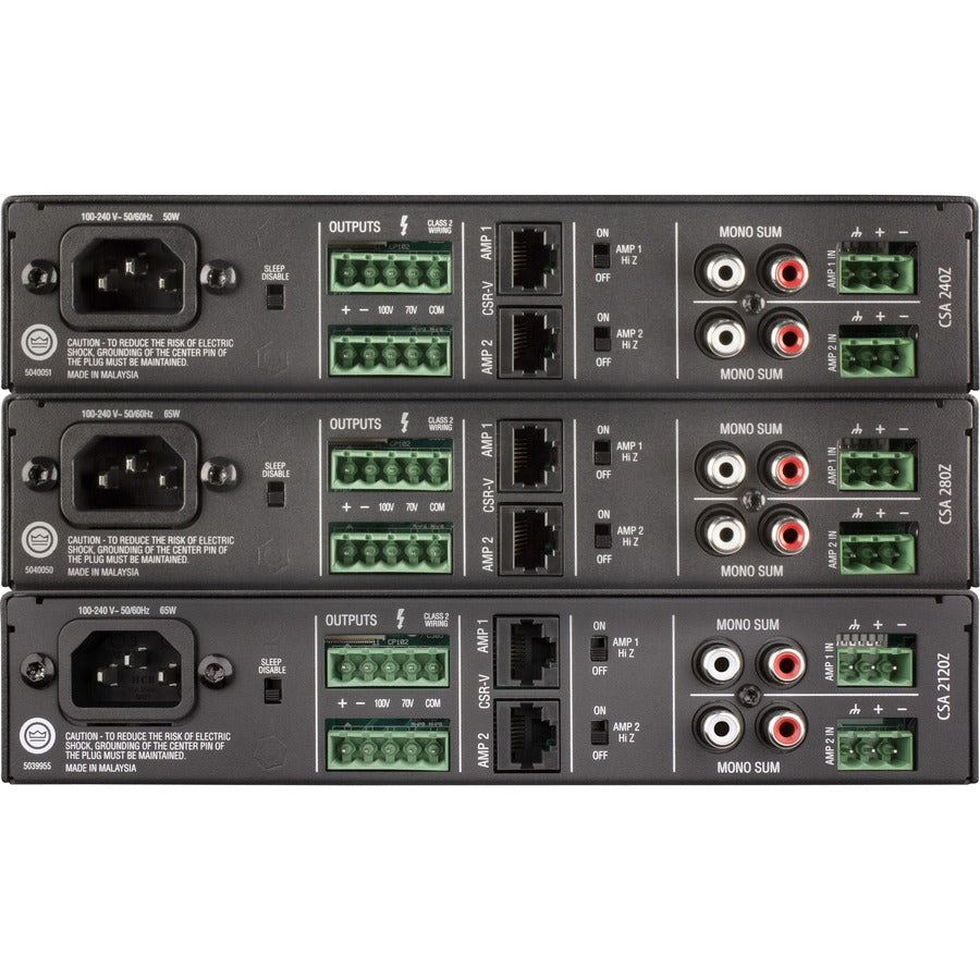 JBL Commercial 2120Z Amplifier - 240 W RMS - 2 Channel - Black — NCSA2120Z-U-US