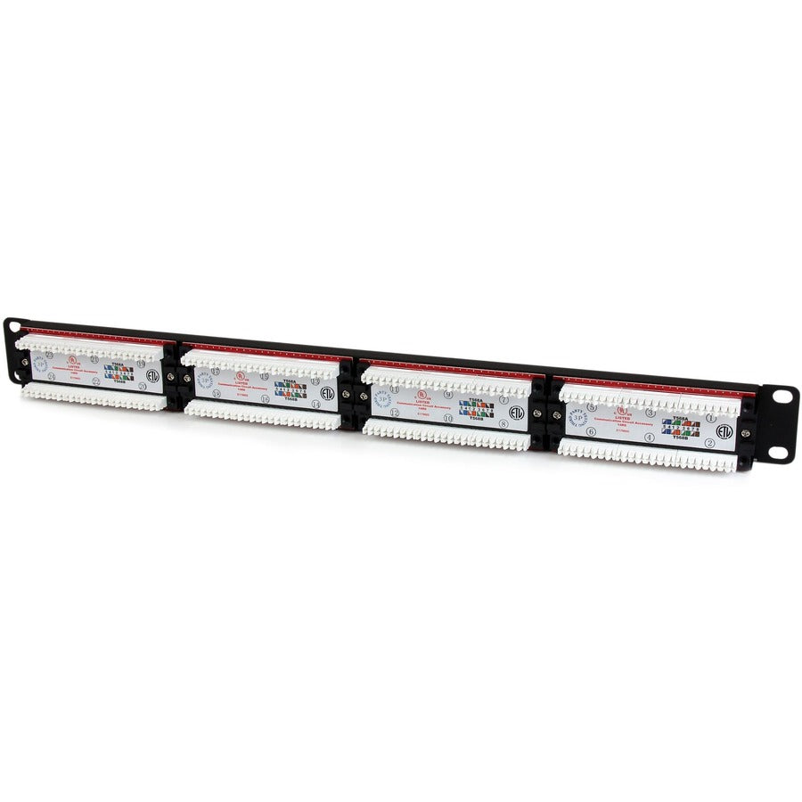 StarTech.com 24 Port 1U Rackmount Cat 6 110 Patch Panel — C6PANEL24