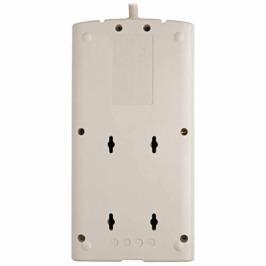 Eaton Tripp Lite Series Protect It! 8-Outlet Surge Protector, 25 ft. Cord with Right-Angle Plug, 1440 Joules, Diagnostic LEDs, Light Gray Housing — TLP825