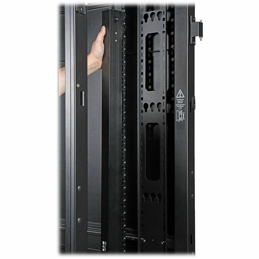 Eaton Tripp Lite Series 8.6kW 3-Phase Local Metered PDU, 208/120V Outlets (36 C13, 6 C19, 6 5-15/20R), 208V L21-30P, 6 ft. (1.83 m) Cord, 0U Vertical, TAA — PDU3MV6L2130