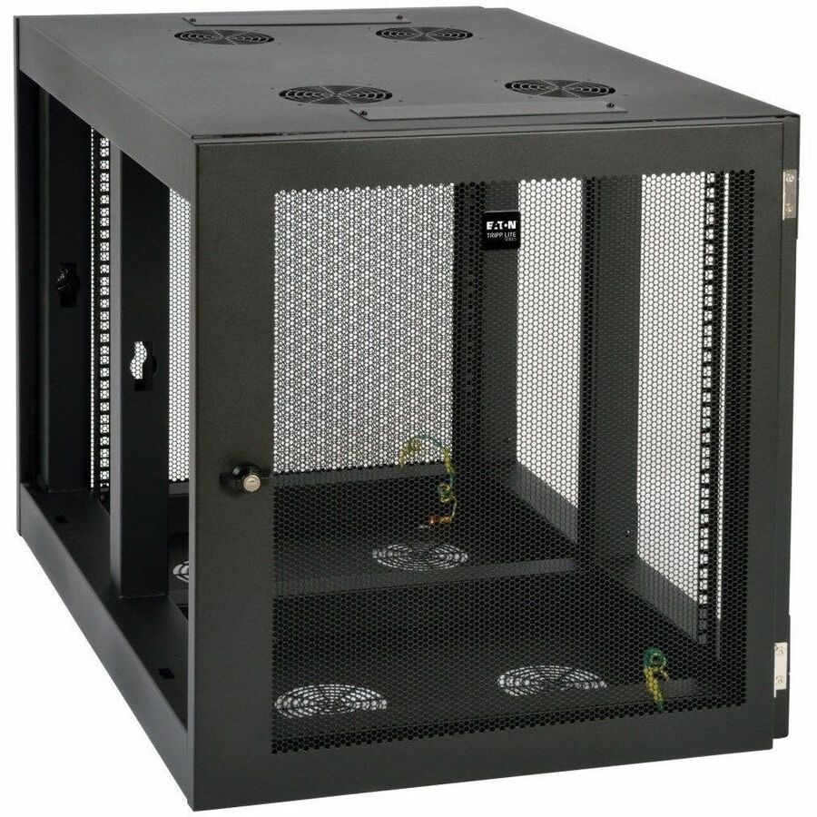 Eaton Tripp Lite Series SmartRack 12U Heavy-Duty Low-Profile Server-Depth Side-Mount Wall-Mount Small Rack Enclosure — SRW12UHD