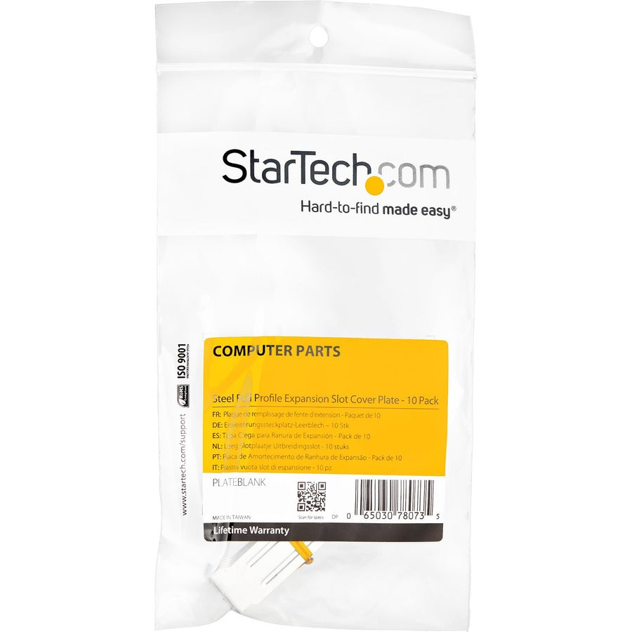 StarTech.com Steel Full Profile Expansion Slot Cover Plate - 10 Pack — PLATEBLANK