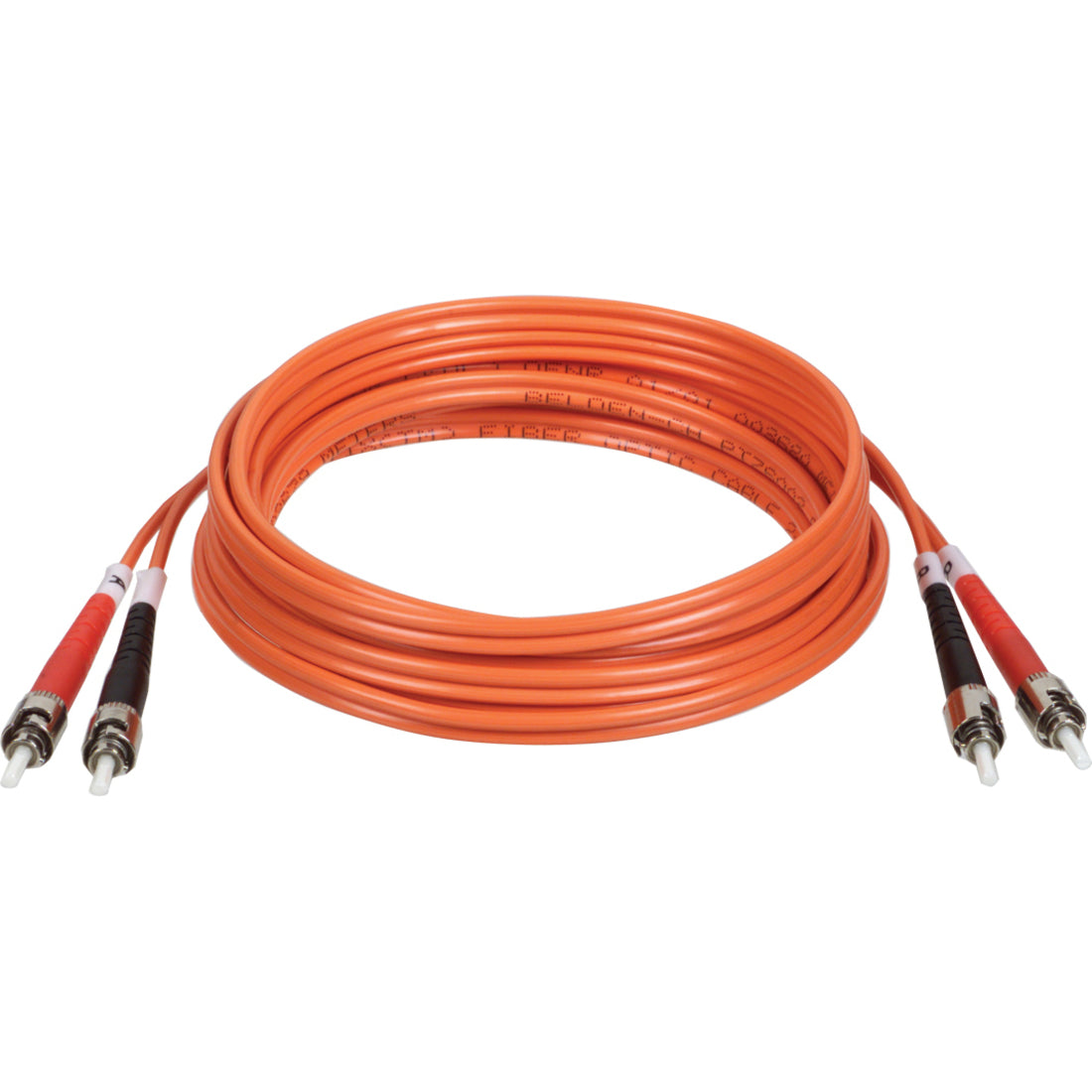 Eaton Tripp Lite Series Duplex Multimode 62.5/125 Fiber Patch Cable (ST/ST), 2M (6 ft.) — N302-006