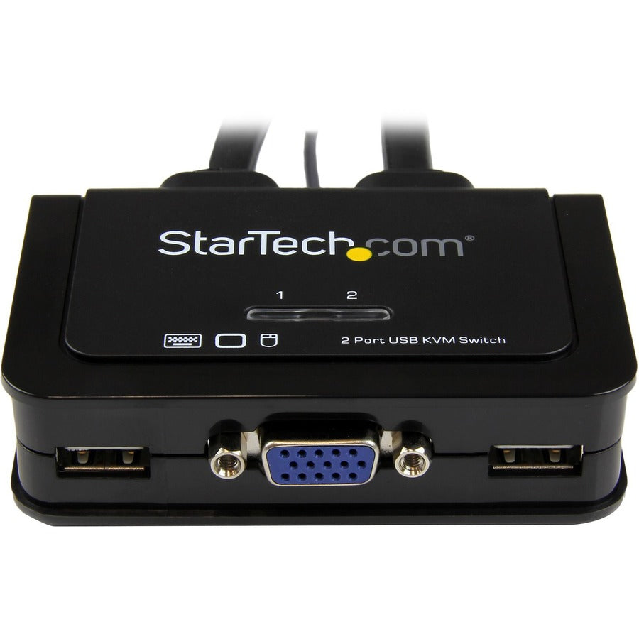 StarTech.com 2 Port USB VGA Cable KVM Switch - USB Powered with Remote Switch — SV211USB