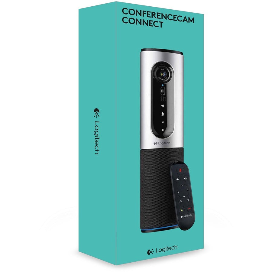 Logitech ConferenceCam Connect Video Conferencing Camera - Silver - USB - 1 Pack(s) — 960-001013