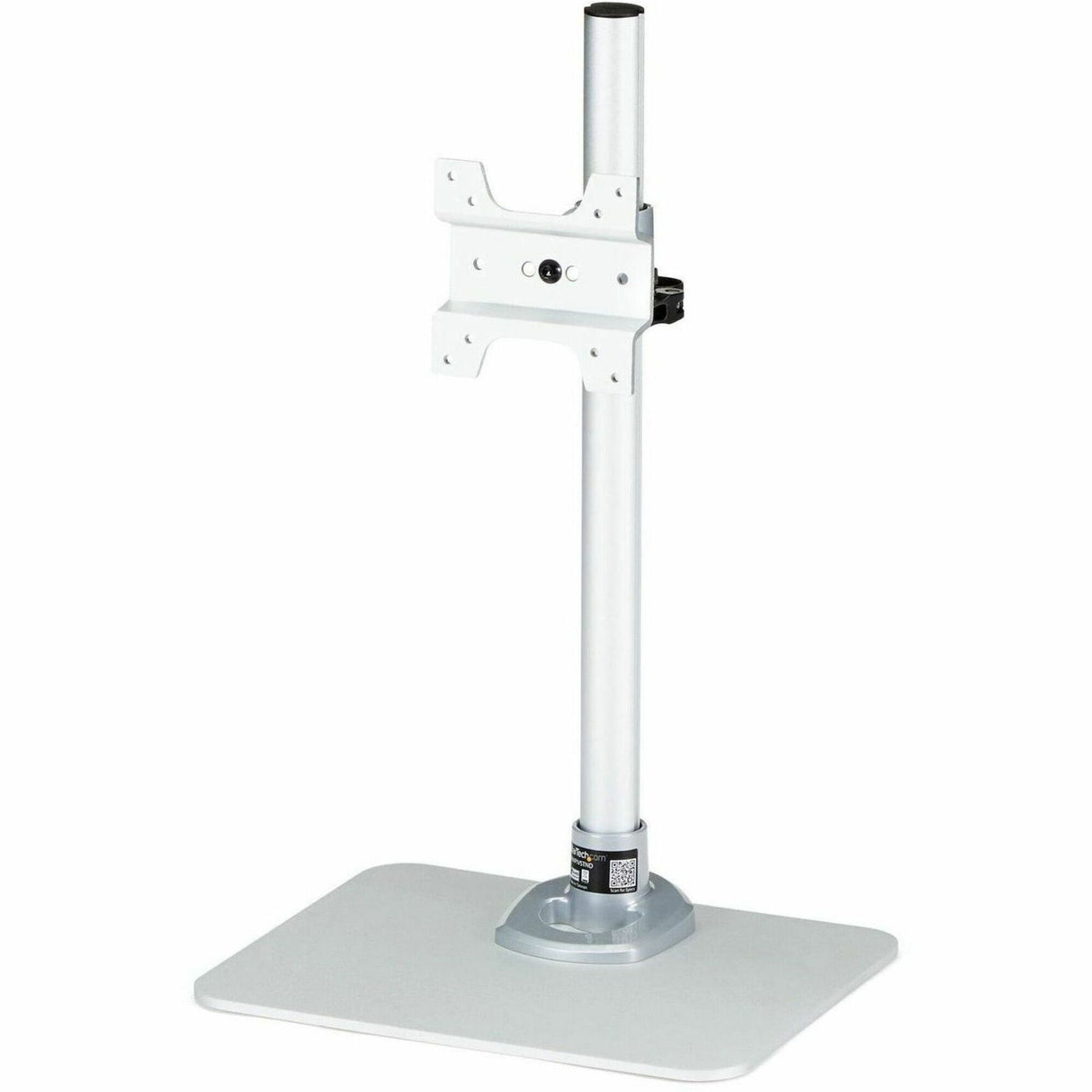 StarTech.com Single Monitor Stand, For up to 34" (30.9lb/14kg) VESA Mount Monitors, Works with iMac / Apple Cinema Displays, Steel, Silver — ARMPIVSTND