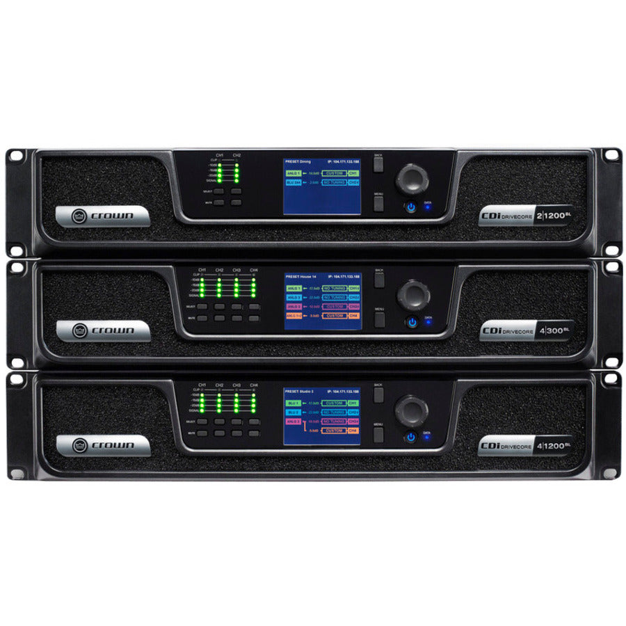 Crown CDi DriveCore 4|600BL Amplifier - 2400 W RMS - 4 Channel — NCDI4X600BL-U-US