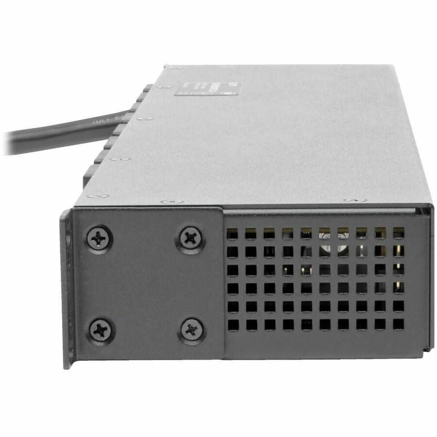 Eaton 1.9kW Single-Phase Switched PDU, LX Interface, 120V Outlets (8 5-15/20R), NEMA L5-20P/5-20P input, 12 ft. (3.66 m) Cord, 1U Rack, TAA — PDUMH20NET2LX