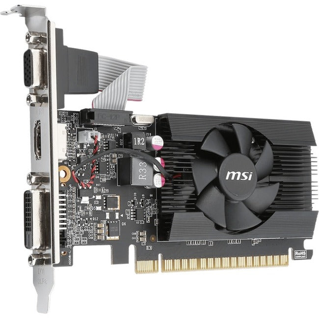 MSI NVIDIA GeForce GT 710 Graphic Card - 2 GB DDR3 SDRAM - Low-profile — G7102D3P