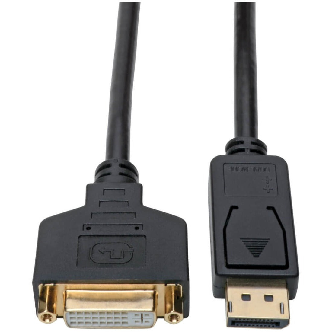 Eaton Tripp Lite Series DisplayPort to DVI Adapter Video Converter, Black (M/F), 1 ft. (0.31 m) — P134-001-GC