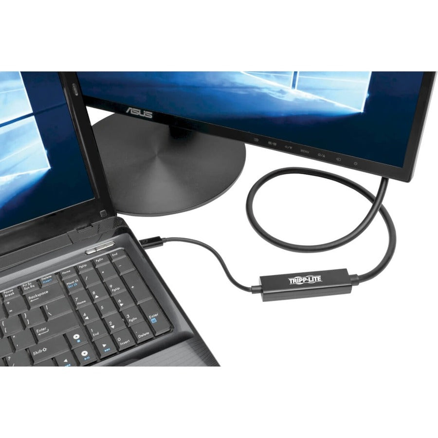 Eaton Tripp Lite Series USB-C to DVI Active Adapter Cable (USB-C to DVI-D Dual Link M/M), 3 ft. (0.9 m) — U444-003-D