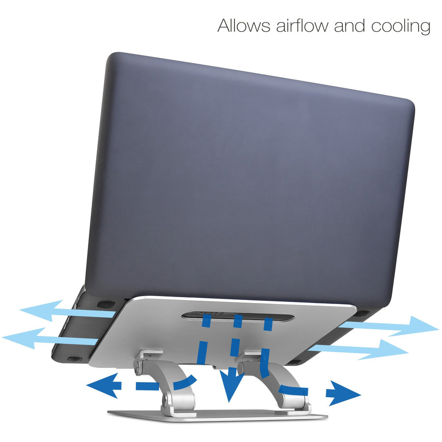 SIIG Adjustable Aluminum Laptop Stand for Macbook and PC — CE-MT2C12-S1